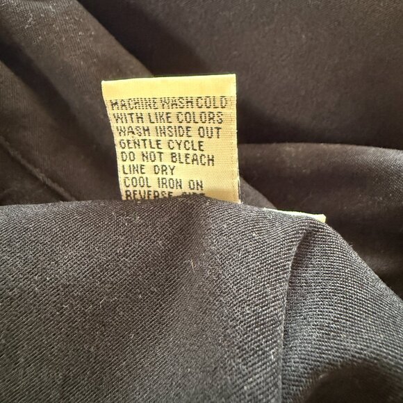 C.J. Banks black button down collared long sleeve jacket top women's size 16W - Picture 8 of 8